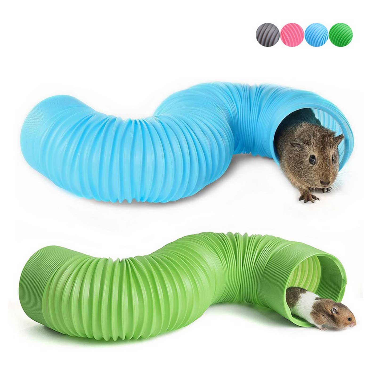 Tubería de plástico para hámster, herramientas de juego de entrenamiento, túnel externo para hámster, juguetes multifuncionales, accesorios para jaula