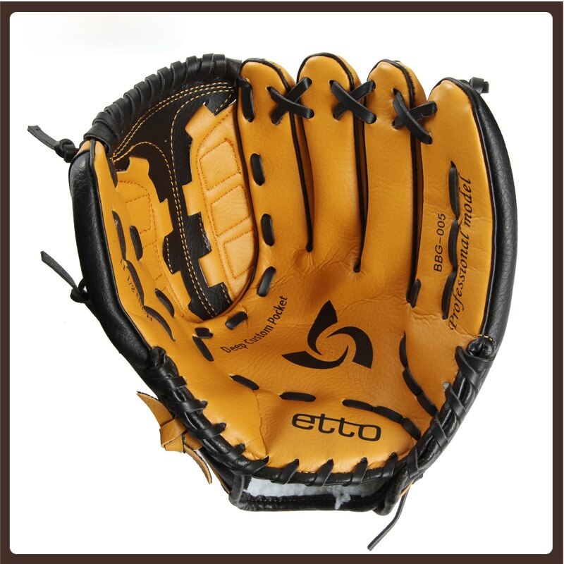 Zubehör Männer Baseball Handschuh Leder Verknüpfungen Hand Ausbildung Baseball Handschuh Kind Ausrügestochen Guantes De Beisbol De Cuero Baseball