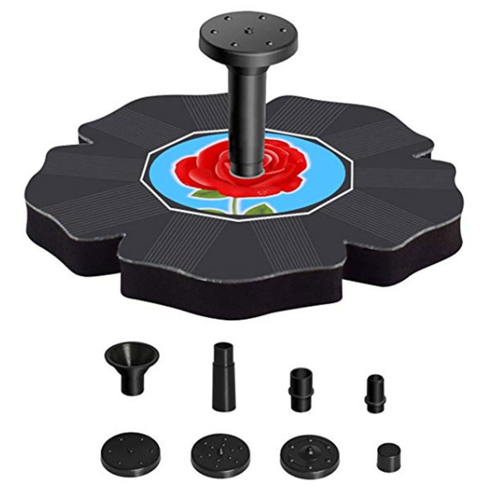 Juego de fuente de agua Solar para jardín y piscina, Panel Solar para riego, accesorios para pecera doméstica, cascadas: AS60A1