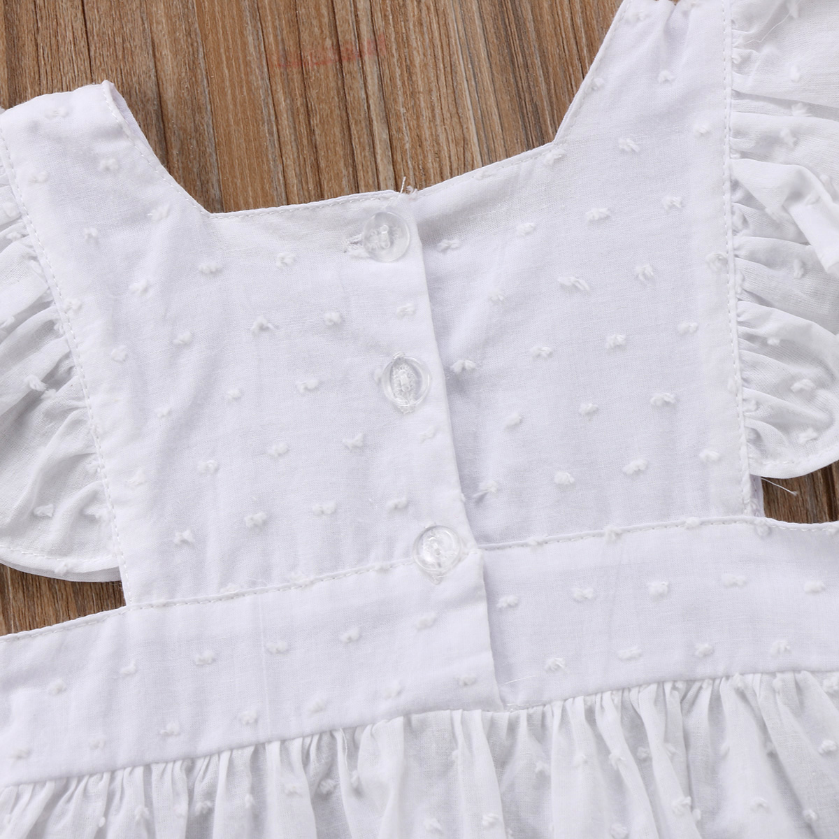 Vackra nyfödda barn bebis flickor volang blusar toppar sommarskjorta blus klänning kläder outfits