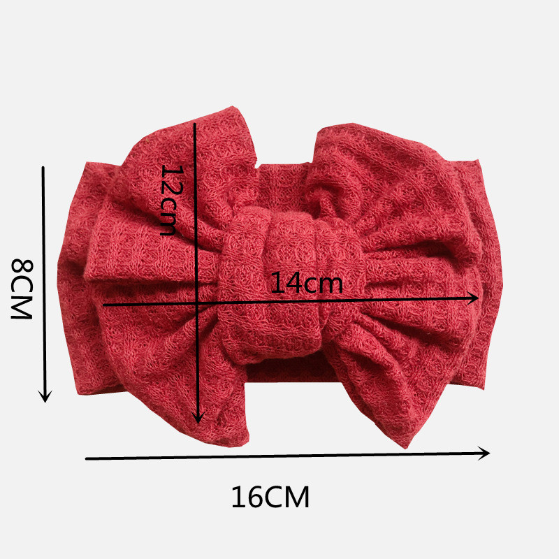 Knit Bow Baby Hoofdband Voor Kind Strik Hoofddeksels Kabels Tulband Voor Kinderen Elastische Headwrap Baby Haar Accessoires