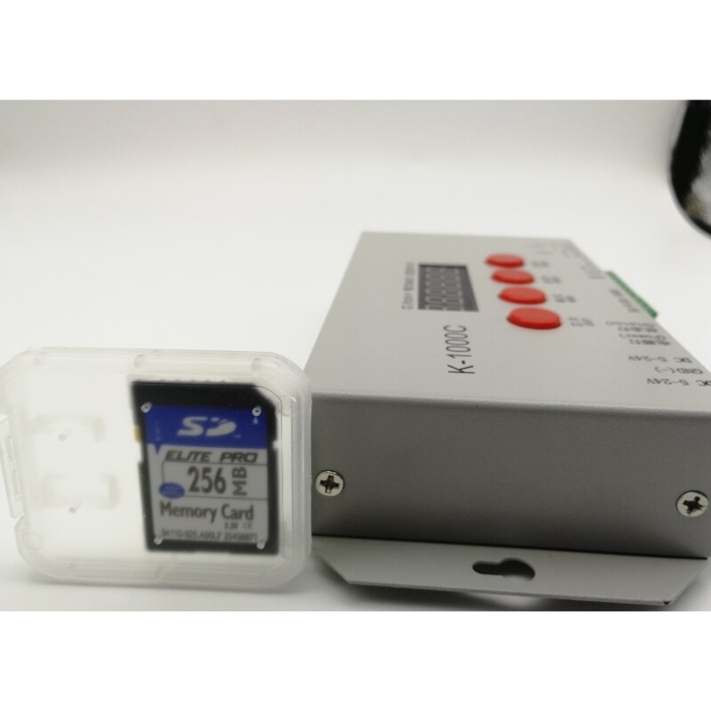 RGB LED controller K-1000C/T-1000S Sd-karte Pixel Controller, für WS2812B WS2801 WS2811 APA102 DC5 ~ 24V