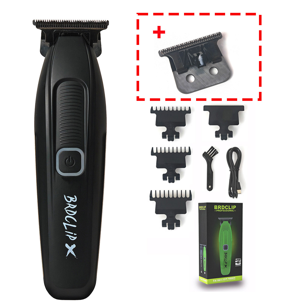 7500 RPM Professionele Tondeuse 0 Afstand DLC Blade Kapper Set 9000 RPM Scheerapparaat Haar Snijmachine Salon Elektrische tondeuse