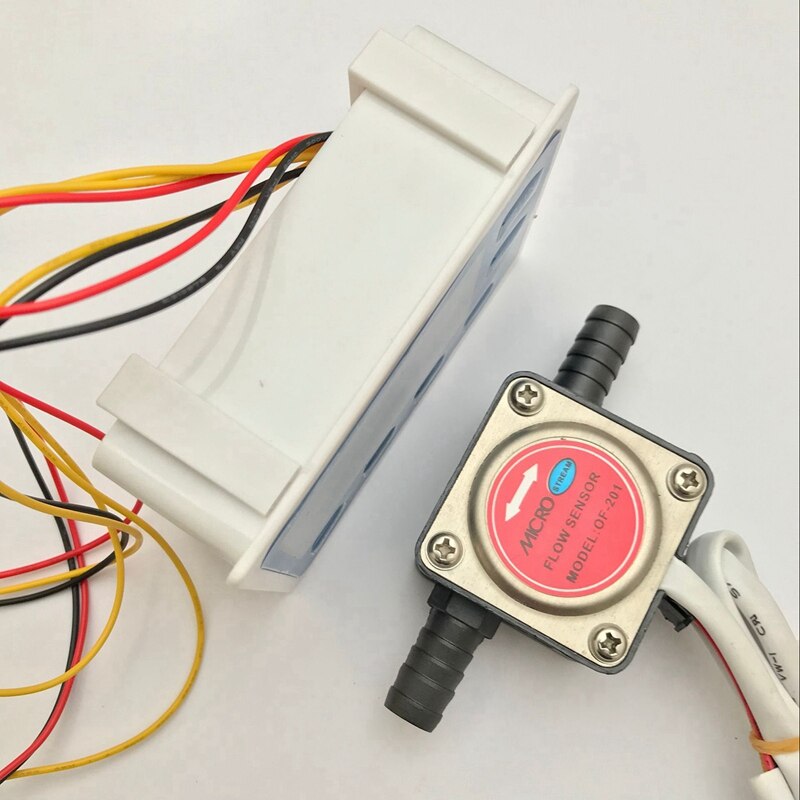 Flowmåler brændstofmåler flowmåler mod flowindikator sensor benzin gear flow sensor med lcd flowmåler