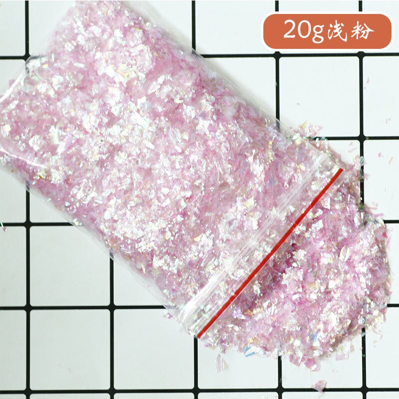 20 gr/paket Vier Stern Glitter Diy Kristall Schleim Liefert Ultra-dünne Scheiben Nägel Kunst Tipps Box Zubehör Dekoration Spielzeug für Kinder: 10