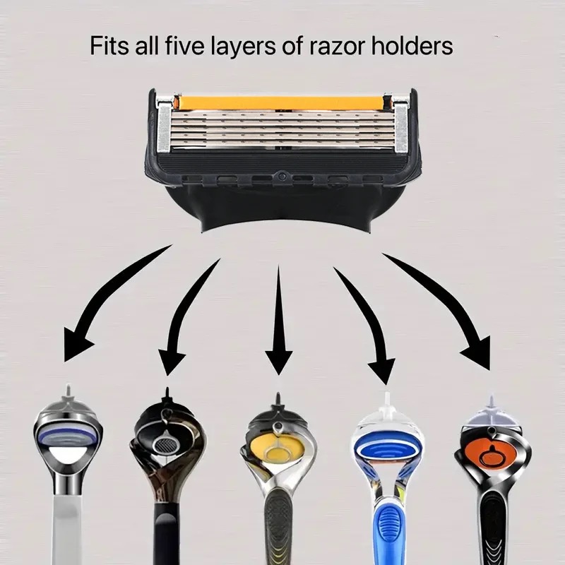 Old-fashioned Genuine Fusion Razor for Men Face Hair Shaving Removal Safety Manul Shaver Replacement Razor Blades Cassettes