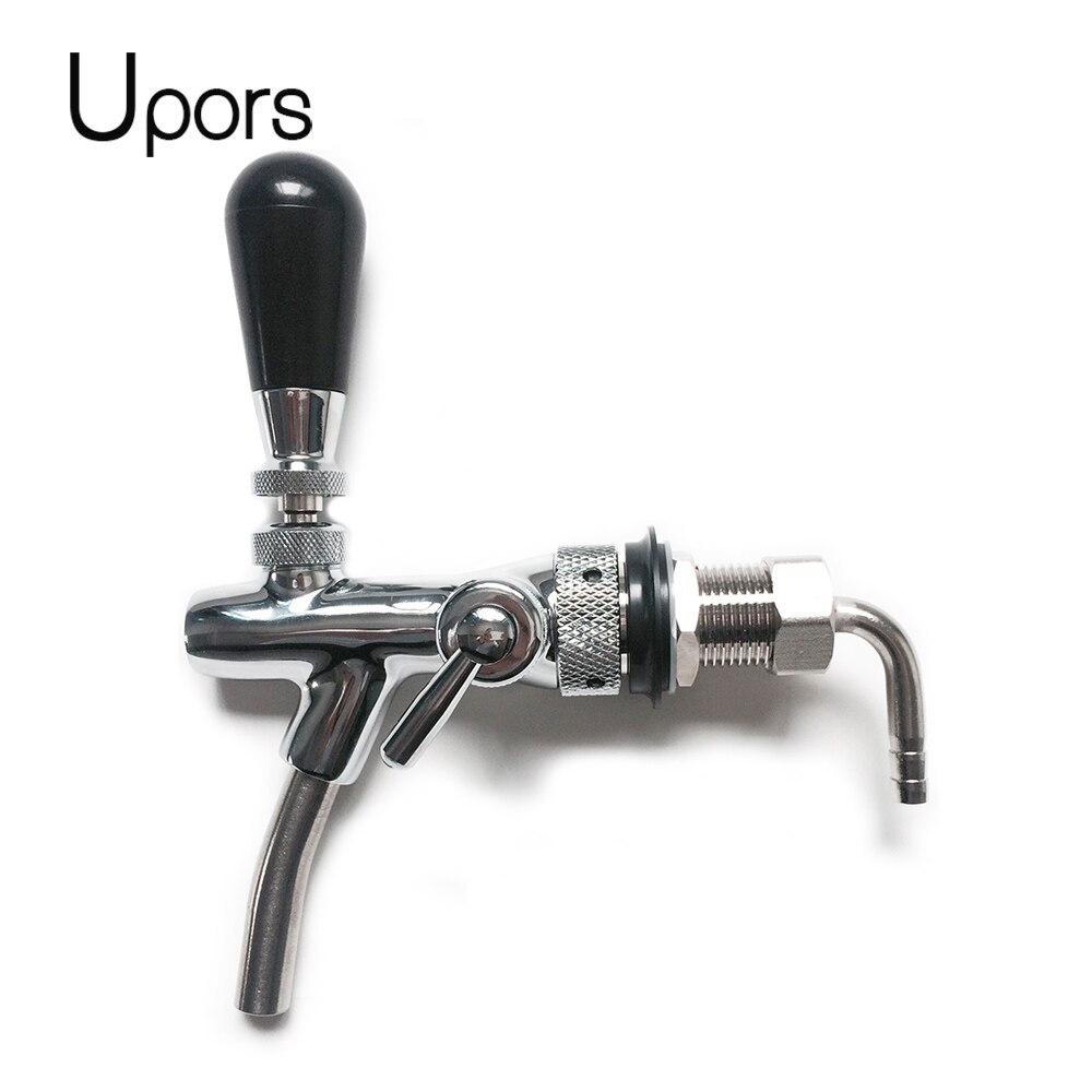 Grifo de cerveza ajustable Upors para Barril de acero inoxidable G5/8, grifo de cerveza de barril casero con mango, accesorios de grifo de Control de flujo: BA005