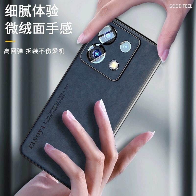 Hoesje Voor Poco M6 Pro 4G Hoesje Luxe Lederen Achterkant Voor Xiaomi Poco M6pro Redmi Note 13pro Siliconen Beschermkap Bumper