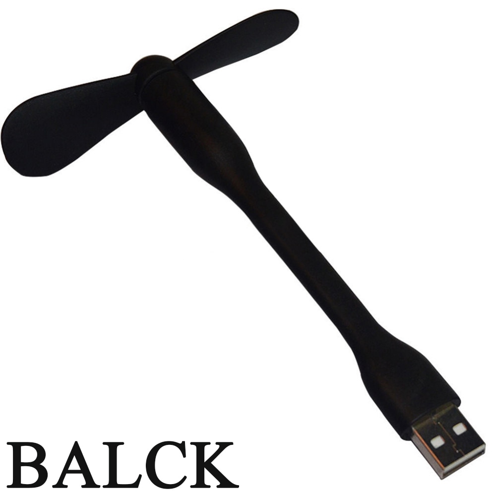 Usb vifte fleksibel bærbar mini vifte usb led lys lampe for power bank notebook datamaskin sommer gadget