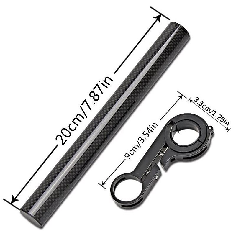 Fiets Stuur Extender, Fiets Stuur Extension Aluminium Mount Houder Dubbele Klem Fiets Beugel Fiets Accessoires