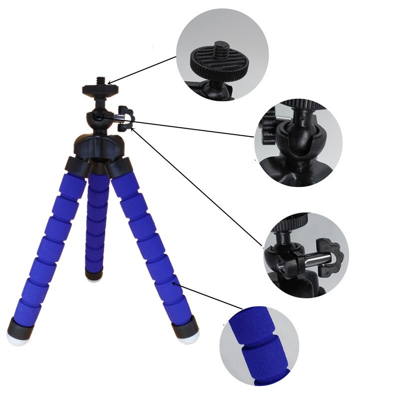 Mini Flexibele Spons Octopus Statief Voor Telefoon Smartphone Tripod Stand Houder Voor Camera Dslr Mount