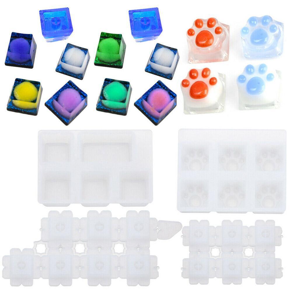 1 PC Manual DIY Mechanical Keyboard Cap Silicone Mold Making Tools UV Epoxy Crystal Crafts Handmade Molds N3T3