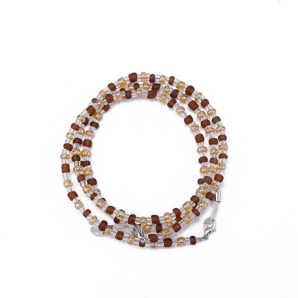 SEKINEW 1PC Women Anti-slip Reading Glasses Sunglasses Chain Cord Rope Holder Eyewear Spectacle Strap Retainer: Brown