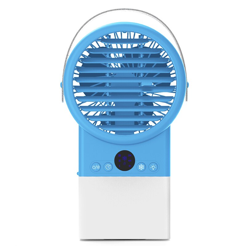 Mini Desktop Air Conditioning Fan Cooling Fan Small Air Cooling Fan Portable LED Light Water Cooling Fan HVAC Systems Parts TB