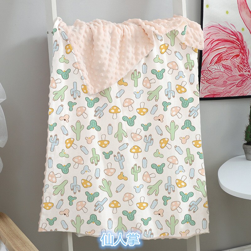 Elinfant – couverture d&#39;emmaillotage en mousseline, 70x110cm, 1 pièce, pour bébé, douce et chaude, lavable, confort,: Cactus