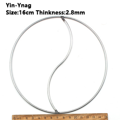 Onregelmatige Ijzeren Ring Eenhoorn Kat Maan Speciale-Vormige Hoepel Diy Dreamcatcher Handmande Yiyang Taiji Symbool: YinYang