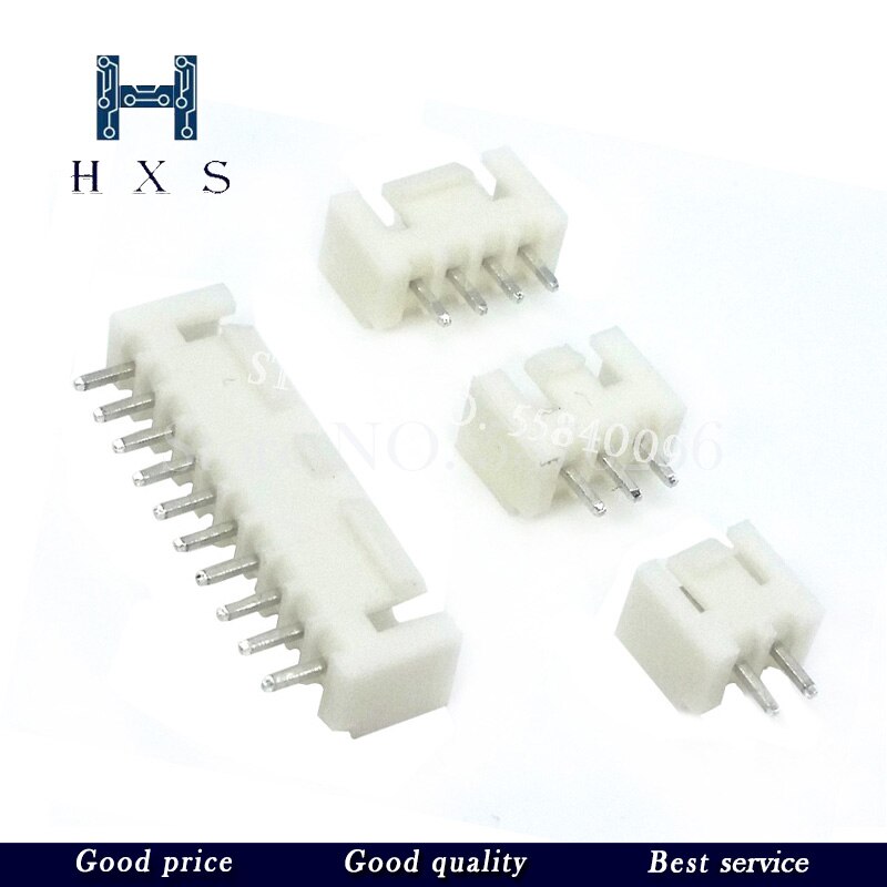 Connecteur JST XH 2.54, 20cm de longueur, type 26awg, 2/3/4/5/6/7/8/9/10 broches, prise Male et femelle