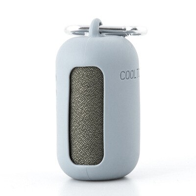 Serviette de sport à refroidissement instantané, serviette à séchage rapide pour les athlètes, en microfibre avec étui en Silicone pour la randonnée, le Camping et les voyages: Grey / 300X800mm