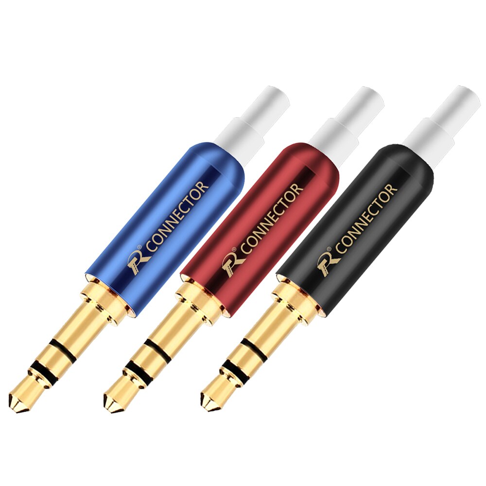 20 pièces 3.5mm Plug Audio Jack 3 pôles plaqué or écouteurs adaptateur pour bricolage casque stéréo écouteur ou utilisé pour réparation écouteur: Mix - White Tail