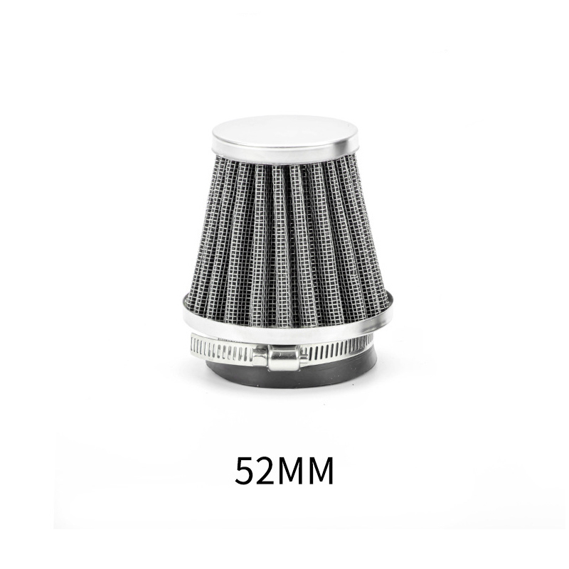 1pc universel 35-60mm moto filtre à Air conique nettoyant saleté fosse haut débit d'air filtre à Air conique nettoyeur de saleté: Kaki