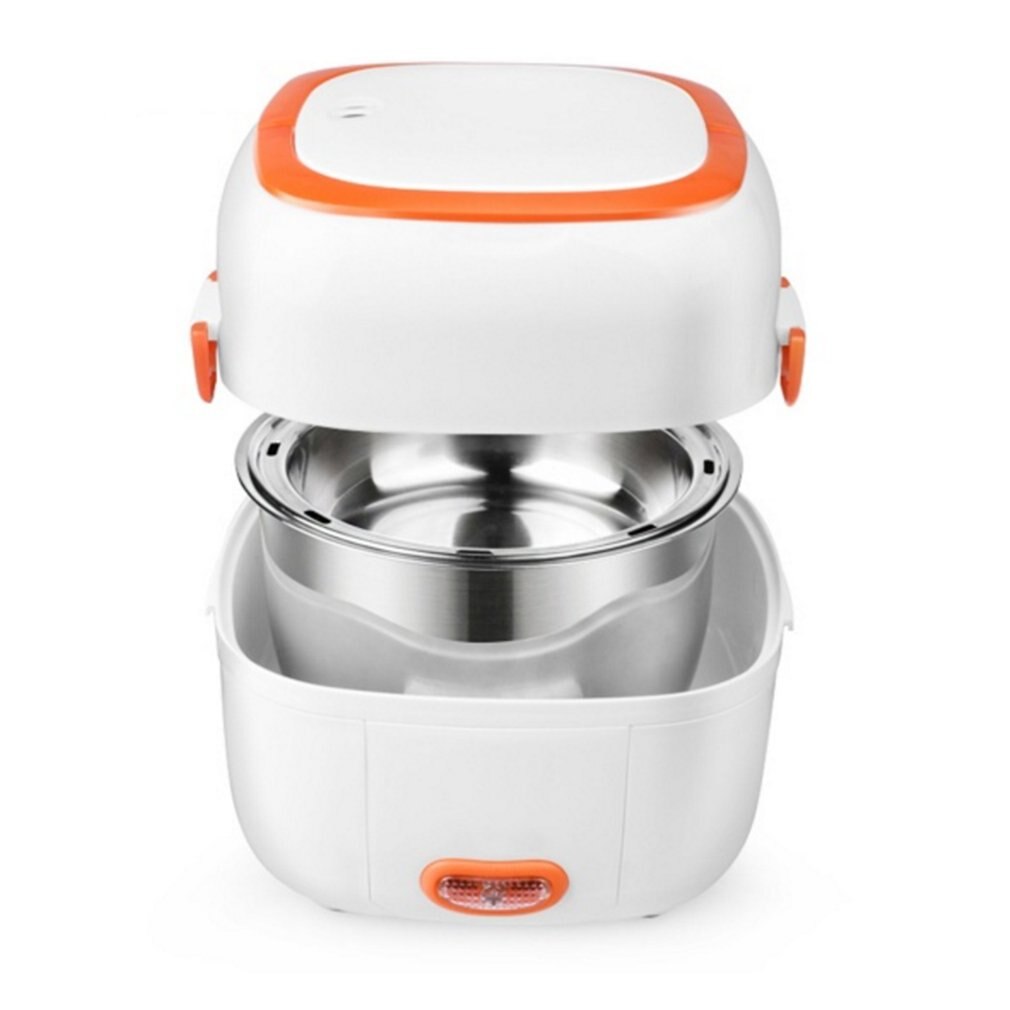 Multifunctional Electric Lunch Box Mini Rice Cooker Portable Food Heating Steamer Heat Preservation Lunch Box EU Plug