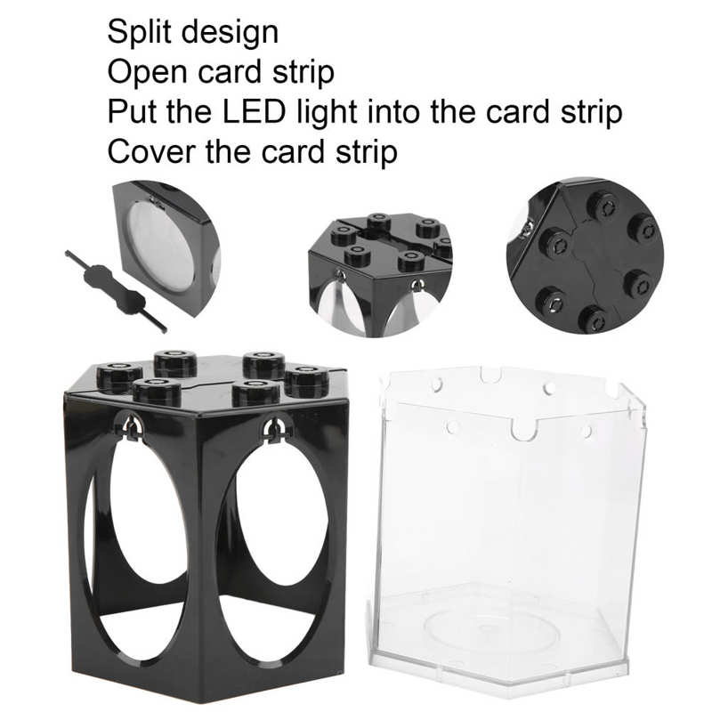 Aquarium Fish Tank a Multi‑view and All‑round Appreciation Hexagonal Fish Tank for Fish Tank for Aquarium