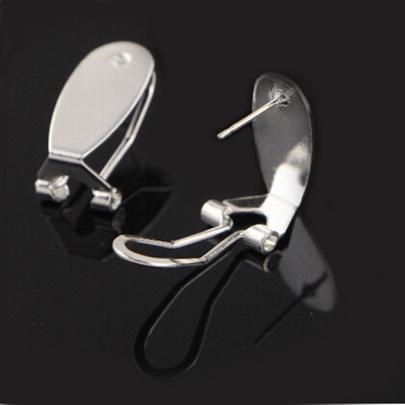 100 Stuks Zilver/Goud Kleur Vingernagel Earring Berichten zilver Vingernagel Earring Berichten Voor Sieraden Bevindingen