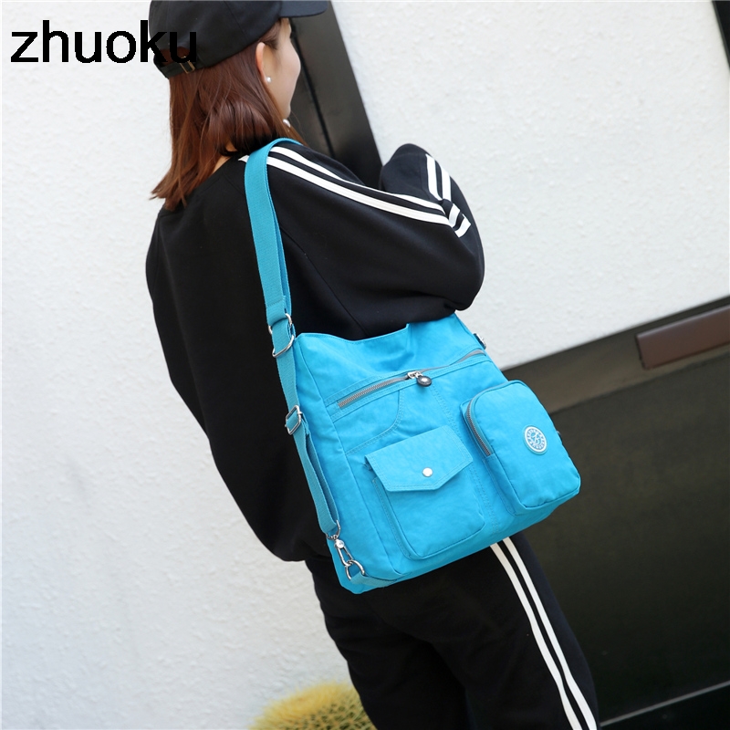 Sac Messenger femme Double Sac à bandoulière sacs à Main de en Nylon femme Sac à bandoulière Bolsas Sac à Main