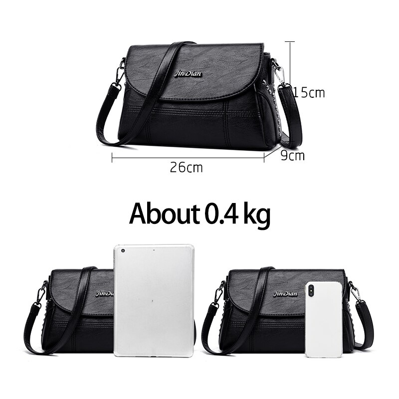 Effen Kleur Pu Lederen Schoudertassen Voor Vrouwen Literaire Minderheid Crossbody Trendy Dames Tas