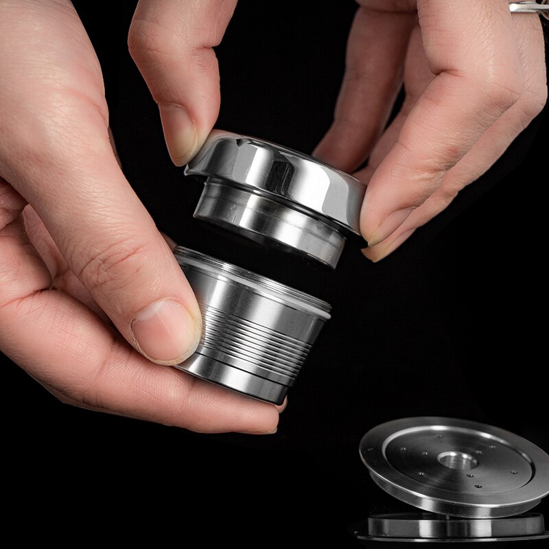 Edelstahl Caffitaly Kaffee Wiederverwendbare Kapsel Wacaco Minipresso CA Hersteller Nachfüllbare Kaffee Filter Für Tchibo Cafissimo ALDI