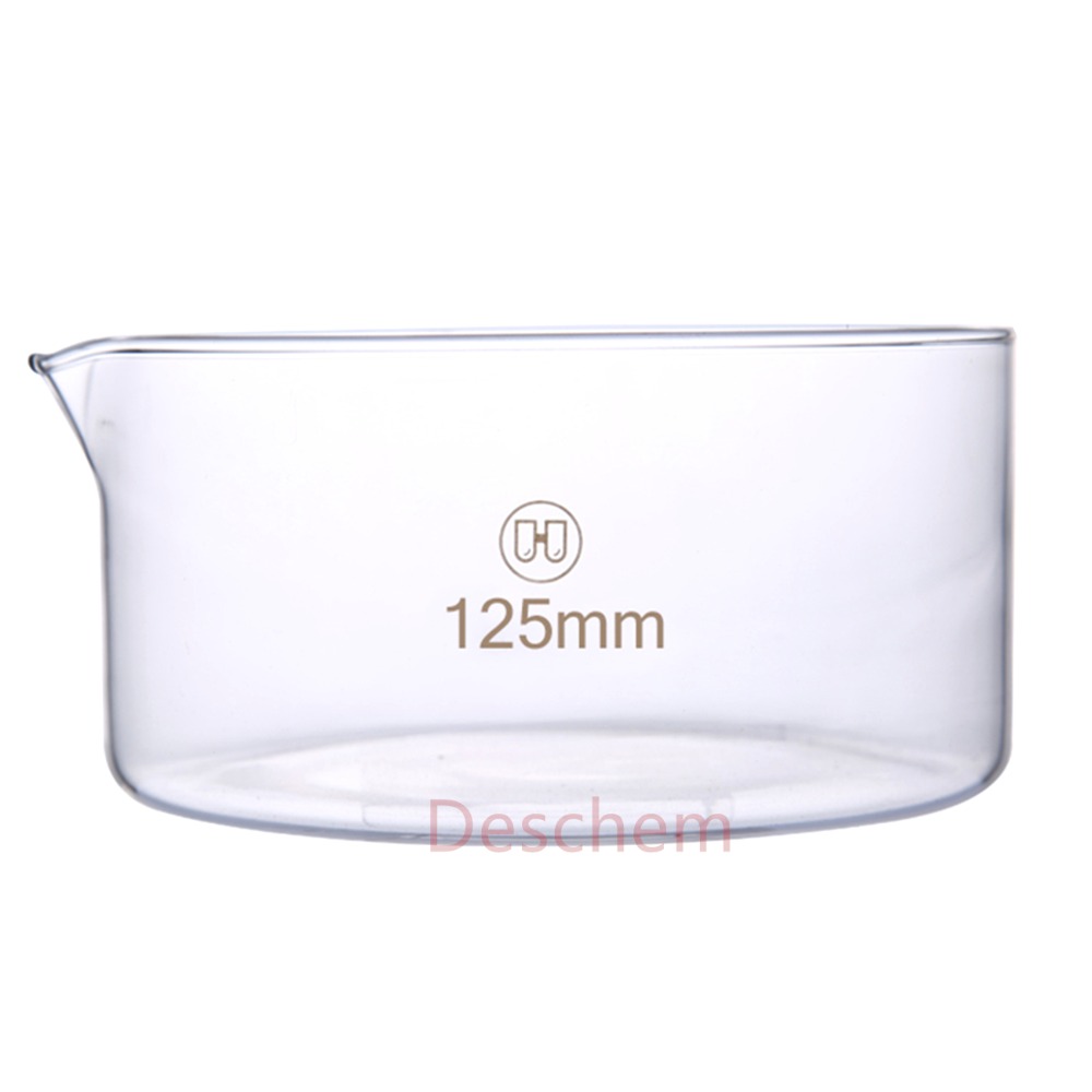 125mm*60mm,Glass Crystallizing Dish,Heavy Wall Laboratory Chemical Glassware