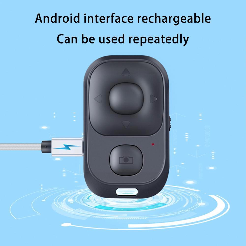 Mini Wireless Selfie Remote Control Bluetooth-compatible Camera Self-timer Controller Release Turning Phone Button Page Shu G7C1