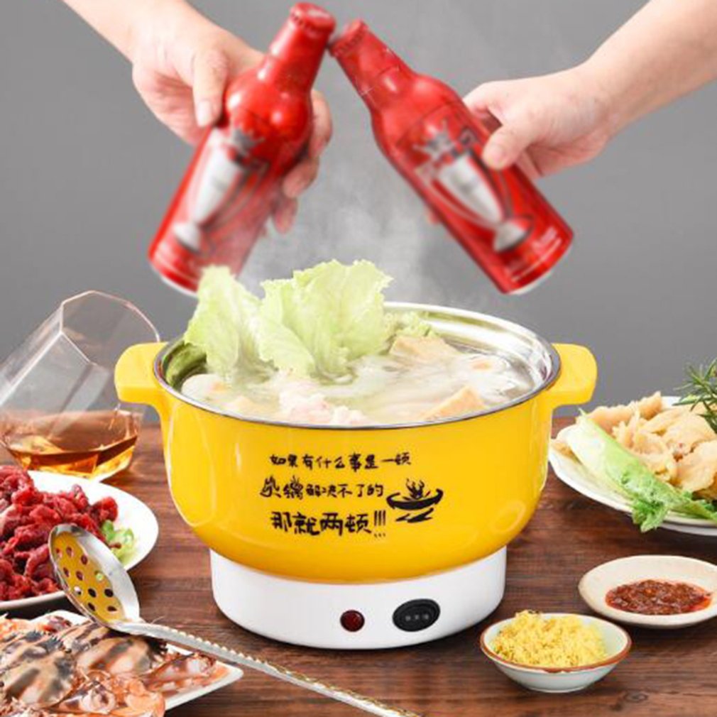 Multifunctional electric cooker Stainless steel Plastic Home appliances Double firepower Anti-dry function pot