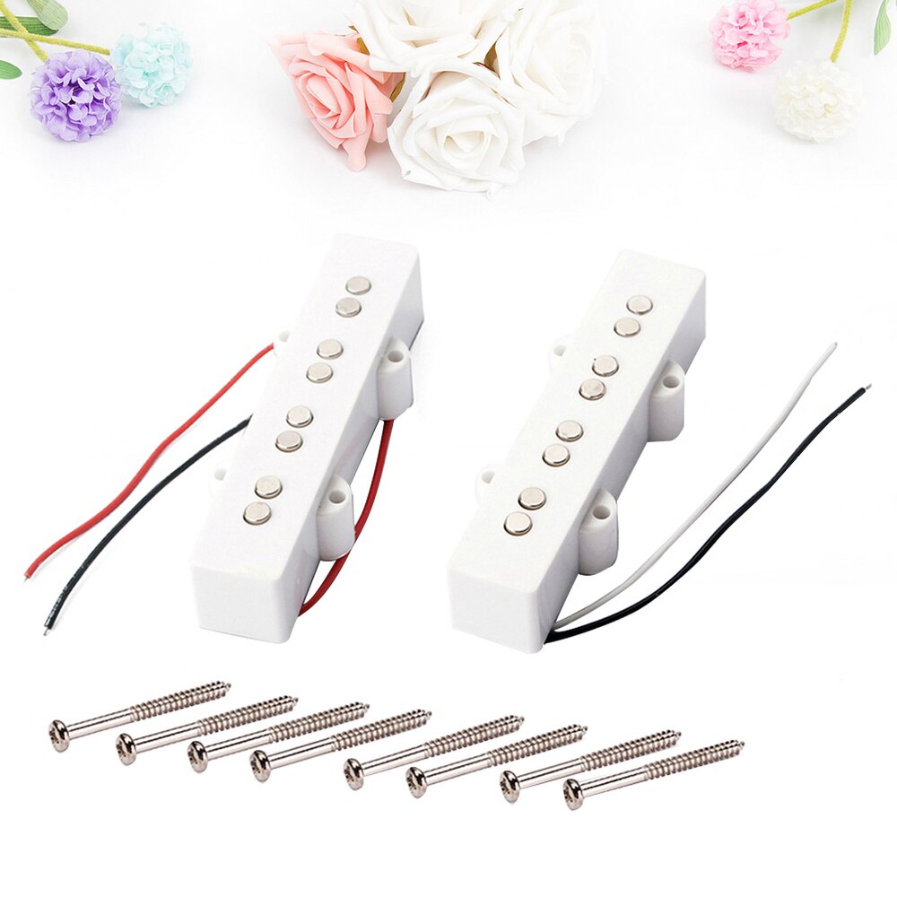 2pcs Pickup Metal Open Style Durable 4 String Guitar Parts Humbucker for JB Bass Guitar: Default Title