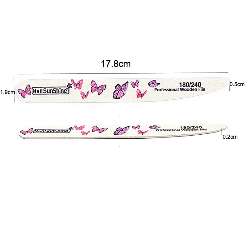50 Stks/partij Nagelvijlen Double Side Professionele Nagels Bestand Sterke Schuurpapier Wasbare Art Nail Buffer File Professionele Accessoires