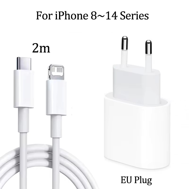 Pd 20w usb c snabbladdare för apple 11 17 16 15 14 13 12 pro max för ipad 5a snabbladdningsdatakabel eu us-adapter