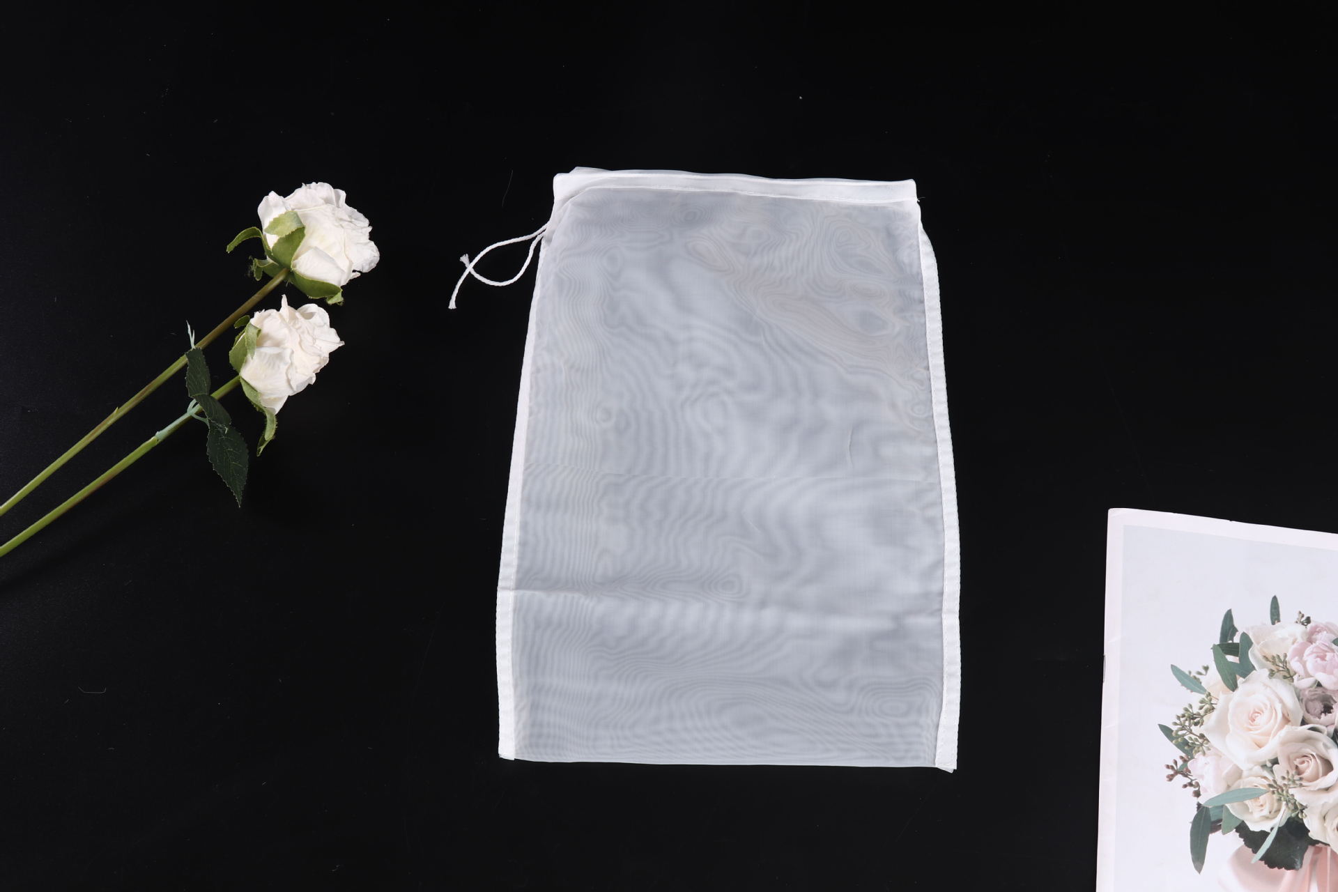 100/200/300/500 Mesh Nylon Filter Nut Milk Bag Net Yogurt Tea Beer Coffee Oil Food Filter Strainers Mesh Kitchen Strainer Bags: GRAY