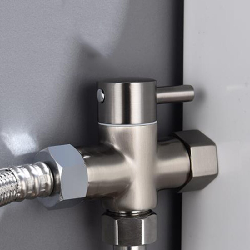 1pc Toilet Divider Shower Shower Divider Valve Conversion Valve Bathroom Faucet Accessories