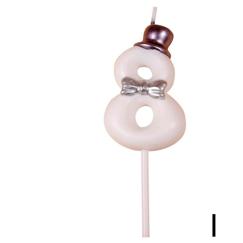1pc Number 0-9 Birthday Candle Happy Cake S ForParty Crown Cake/ Kids Adult Wedding Decoration Tools: I