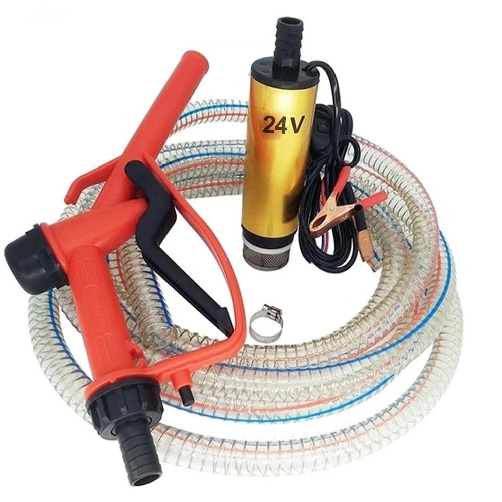 Portable Electric Fuel Pump Oil Pumping 60W With 5M Wire Micro Submersible Pump 12V 24 Volt Submersible Oil Pumping Water