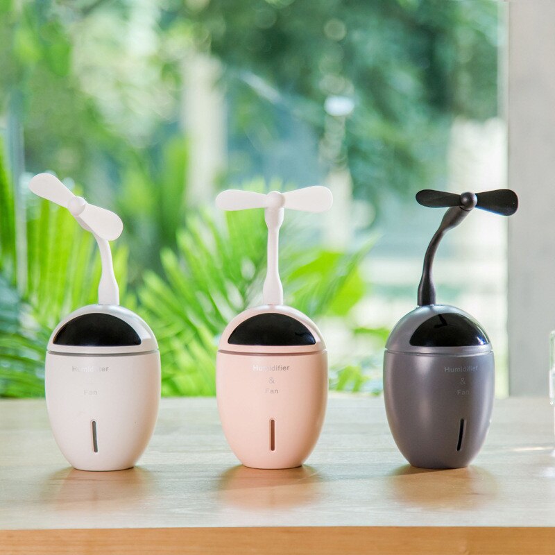 Usb Luchtbevochtiger Leuke Desktop Diffuser 300 Ml Auto Luchtverfrisser Purifier Mini Draagbare Diffuser Met Led Blauwe Lichten Voor thuis