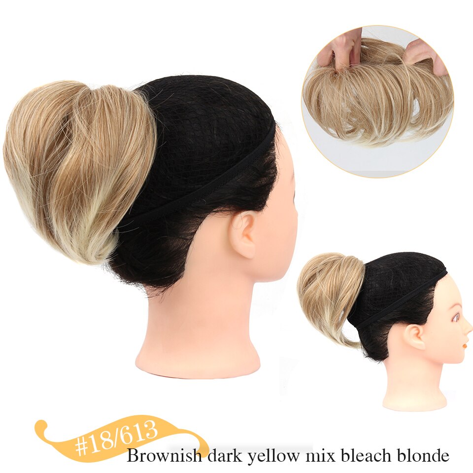 Extension de cheveux tousleo pour femmes | Extension de cheveux, queue de cheval avec bande de caoutchouc élastique, pour chignon: 18I613