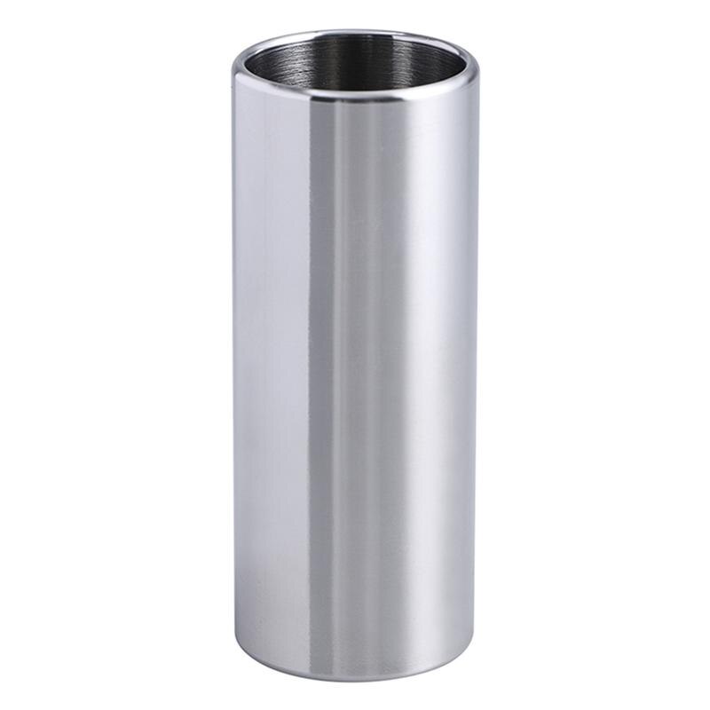 2Pcs 60MM Glass Slide and Stainless Steel Slide Medium Bottleneck Slide for Guitar Bass Guitar Accessories Parts