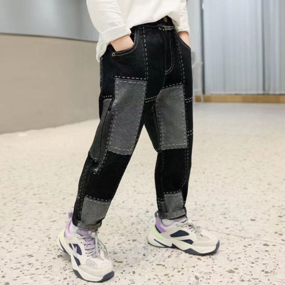Pantalones vaqueros deportivos para niño, ropa para niño, talla 4, 5, 6, 7, 8, 9, 10, 11, 12
