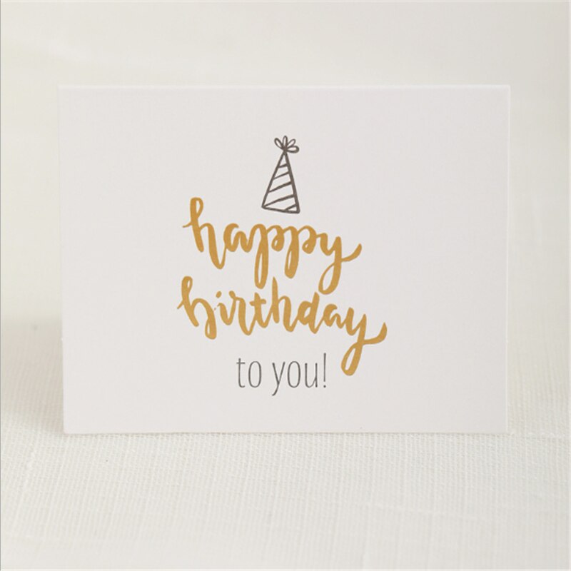 Rectangle "Thank you "card Small message card Writable card decoration card Folding card greeting card envelope