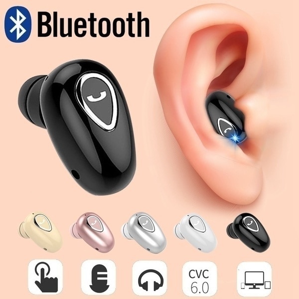 Draadloze Bluetooth Oortelefoon Mini Onzichtbare In-Ear Sport Oordopjes Met Microfoon Super Stereo Oortelefoon