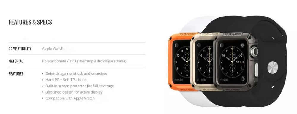 Case For Apple Watch 42mm 38mm 40mm 44mm Shock-Resist Cover with 360 Full Screen Protector Builtin for iWatch 5 4 3 2 1