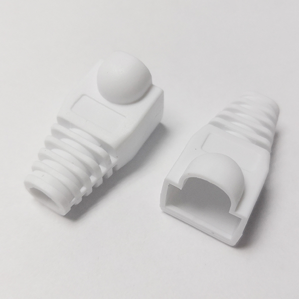 RJ45 CAT6 CAT5e Adapter Cap Ethernet Network Cable Connector Plugs RJ45 Caps Cat 5 protective Sleeve Multicolour 50 100pcs/lot: WHITE / 50m