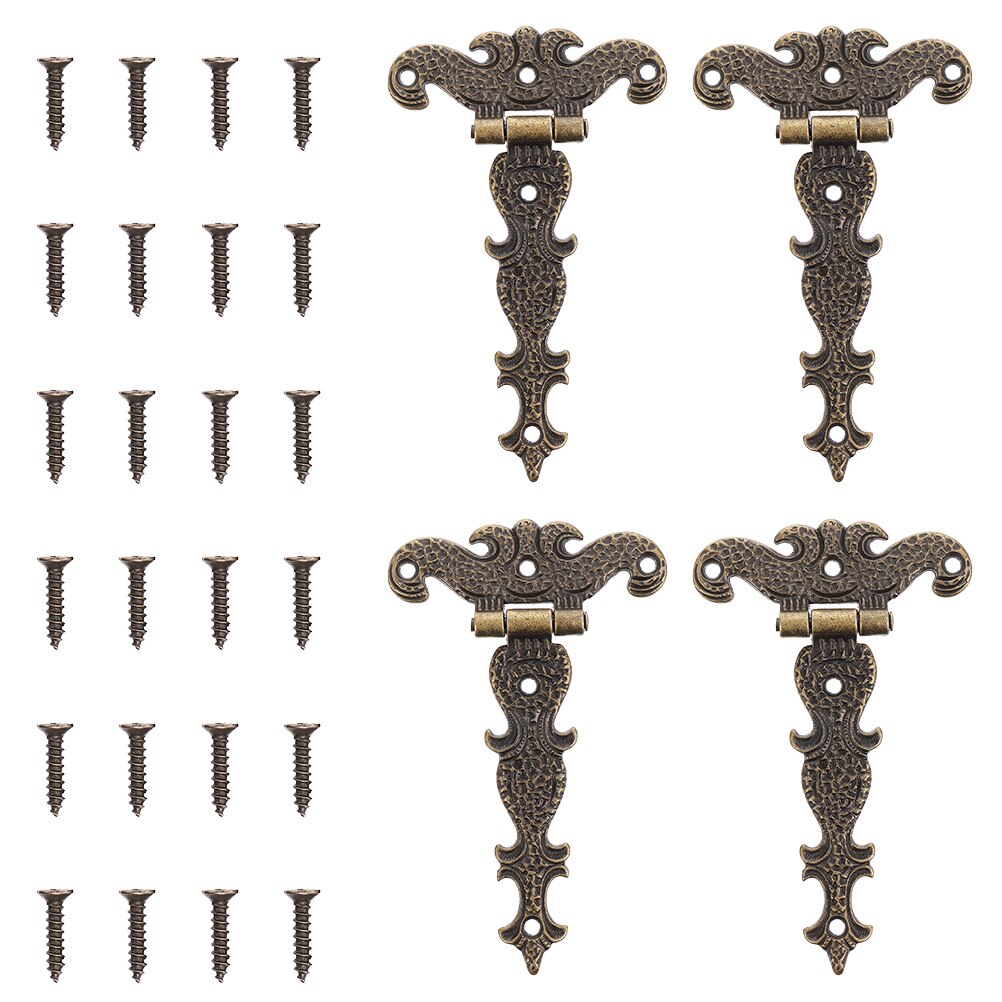 Bisagra Vintage para muebles del hogar, correa para puerta, 4 piezas: Default Title