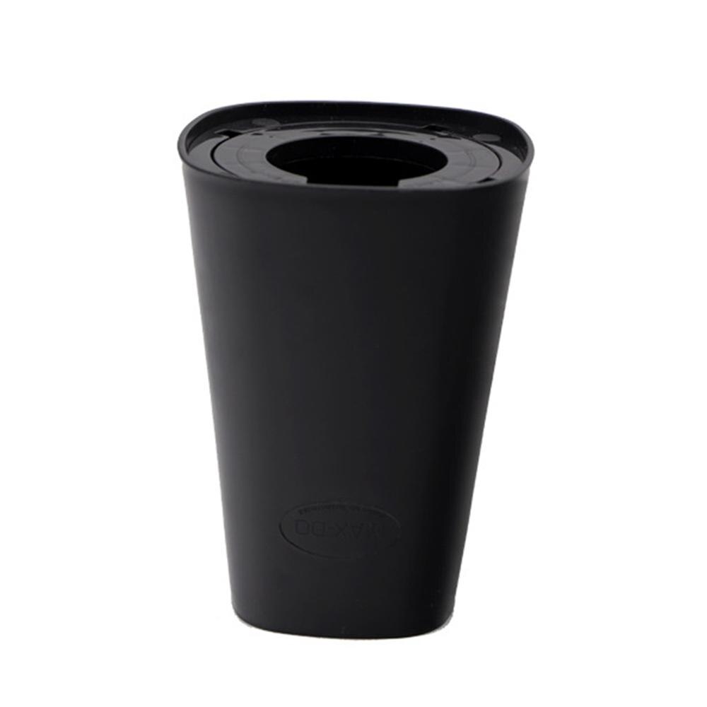 OOTDTY-maceta colgante invertida para jardín, cesta de almacenamiento con rotación de 360 grados, 13x9,5x9,5 cm, novedad: Negro